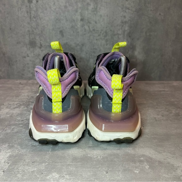Nike React Vision Running Shoes CI7523-002 Womens sz 7 - black/purple - Picture 4 of 6